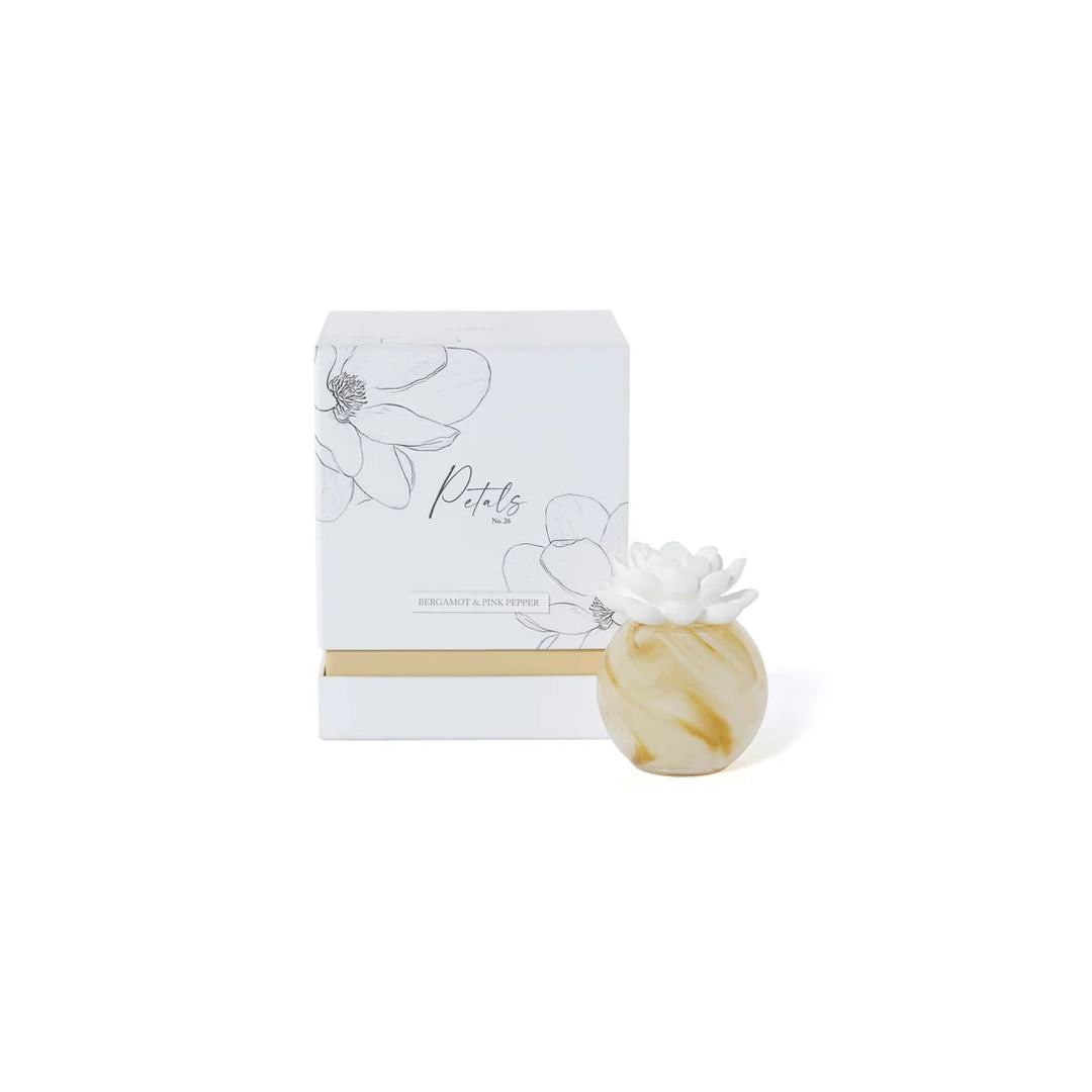 Petals Porcelain Diffuser - Bergamot & Pink Pepper