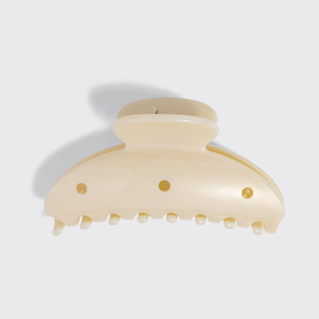 Curved Claw Clip 7pc Set Vintage- Pearlized Cream