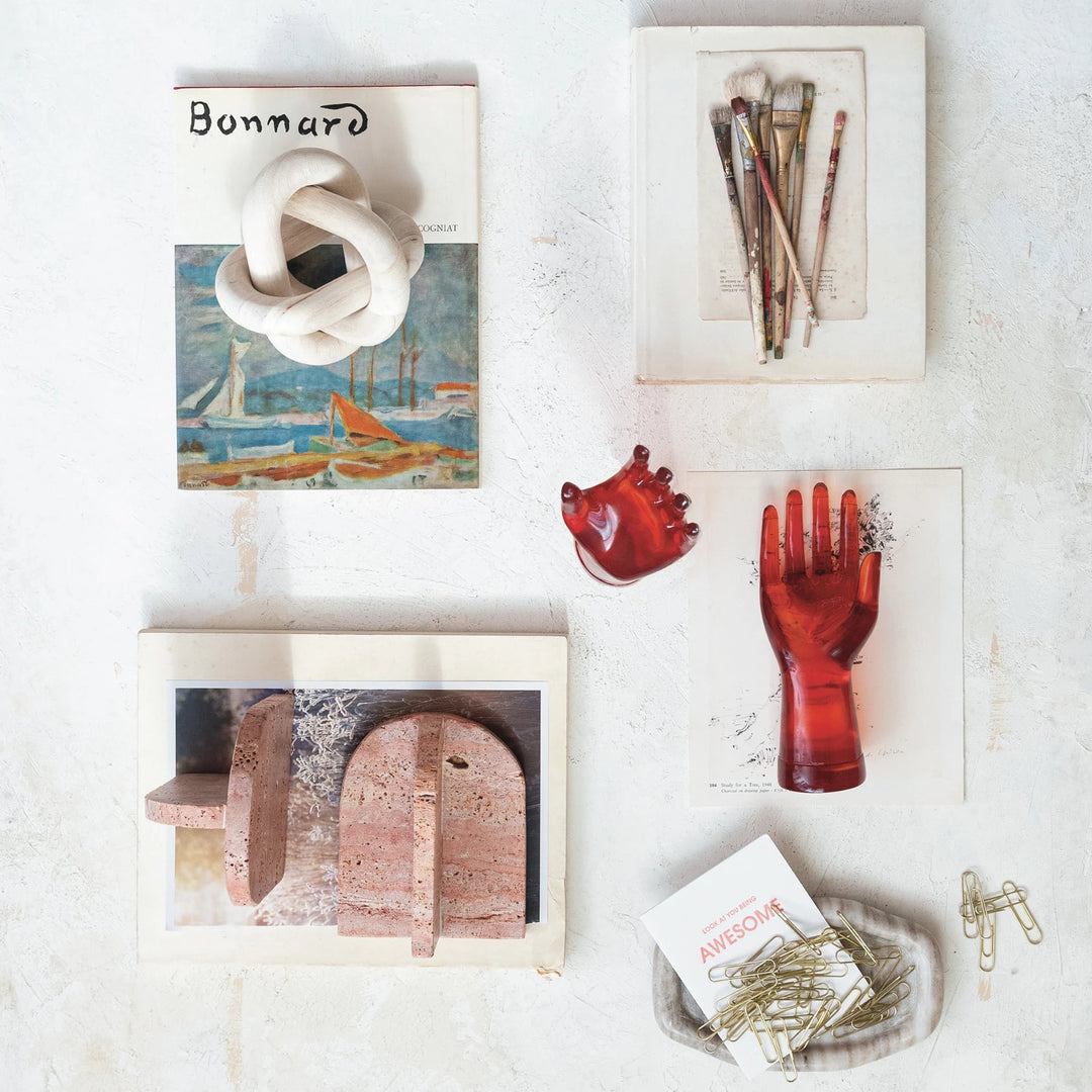 Pine Wood Chain Knot Decor