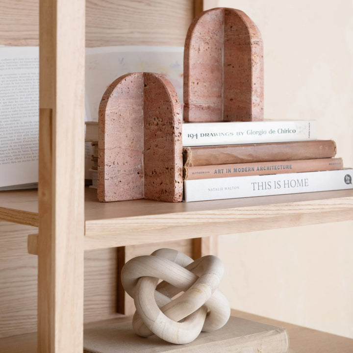 Pine Wood Chain Knot Decor