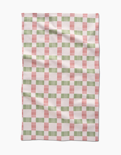 Be Merry Plaid Tea Towel