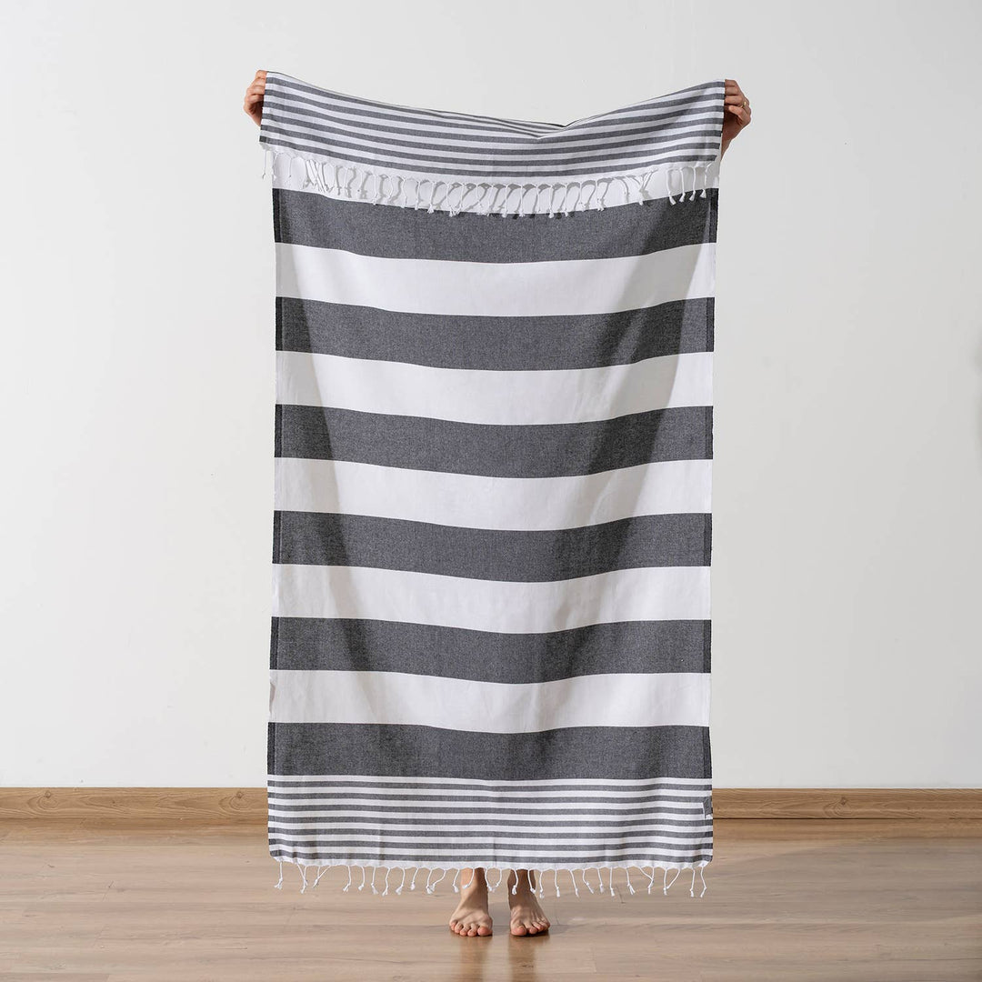 Kikoya - Beach Towels Light Weight Corporate Gift Bachelorette Bridal: Navy/Red