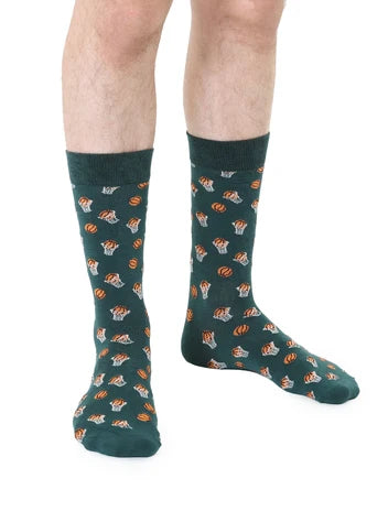 Basketball Bamboo Crew Socks