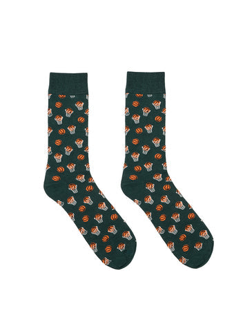 Basketball Bamboo Crew Socks