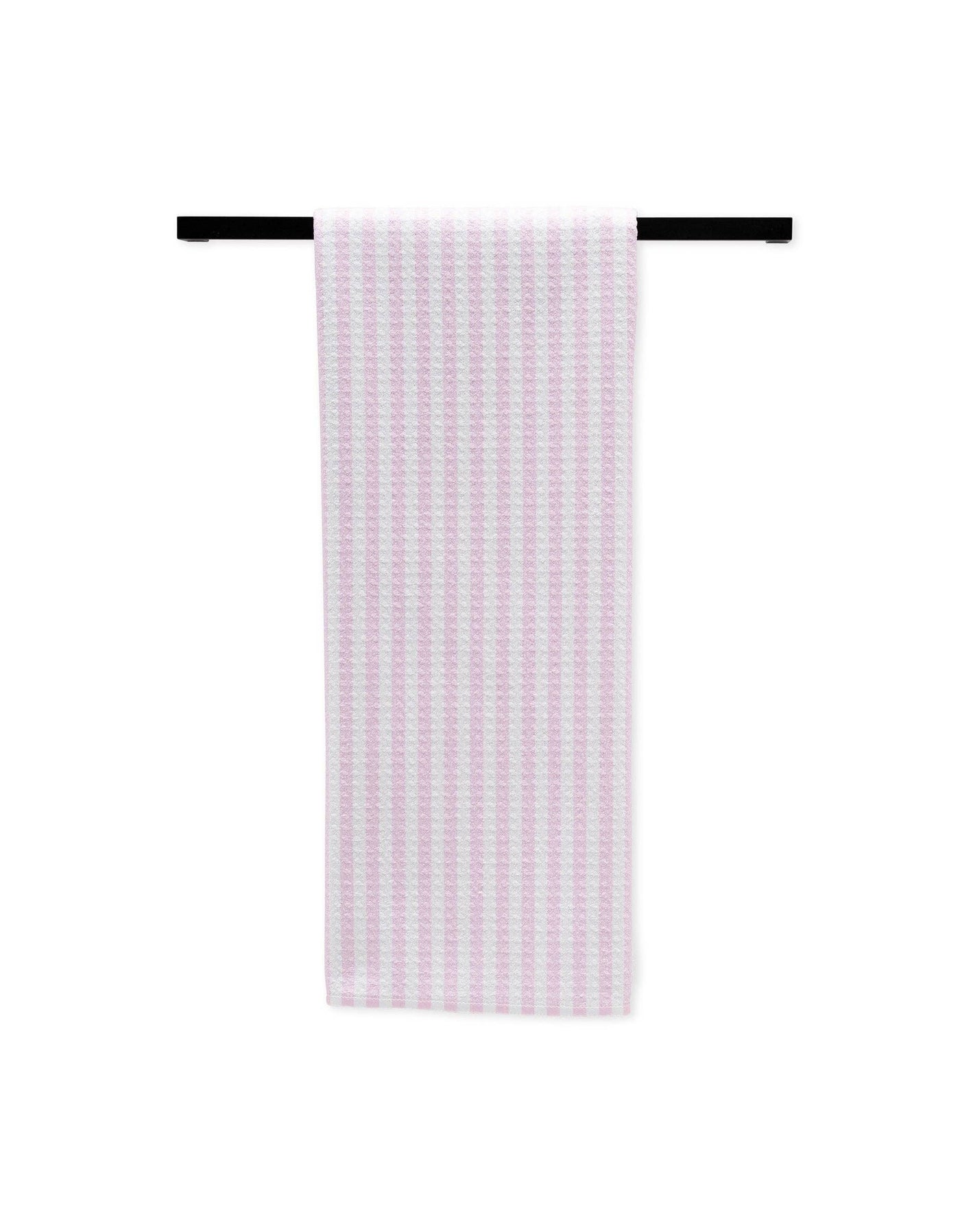 Summer Stripe Pink Tea Towel