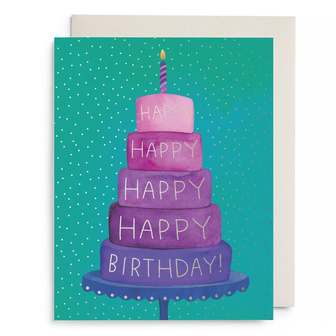 Birthday Layer Cake Greeting Card