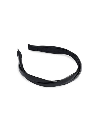 Faux Leather Twist Headband