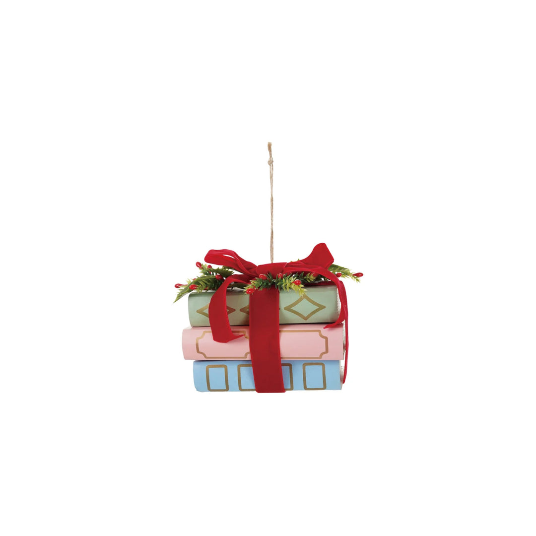 Paper Stacked Books Ornament