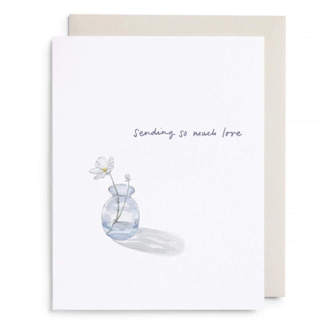 Bud Vase Thinking of You Card