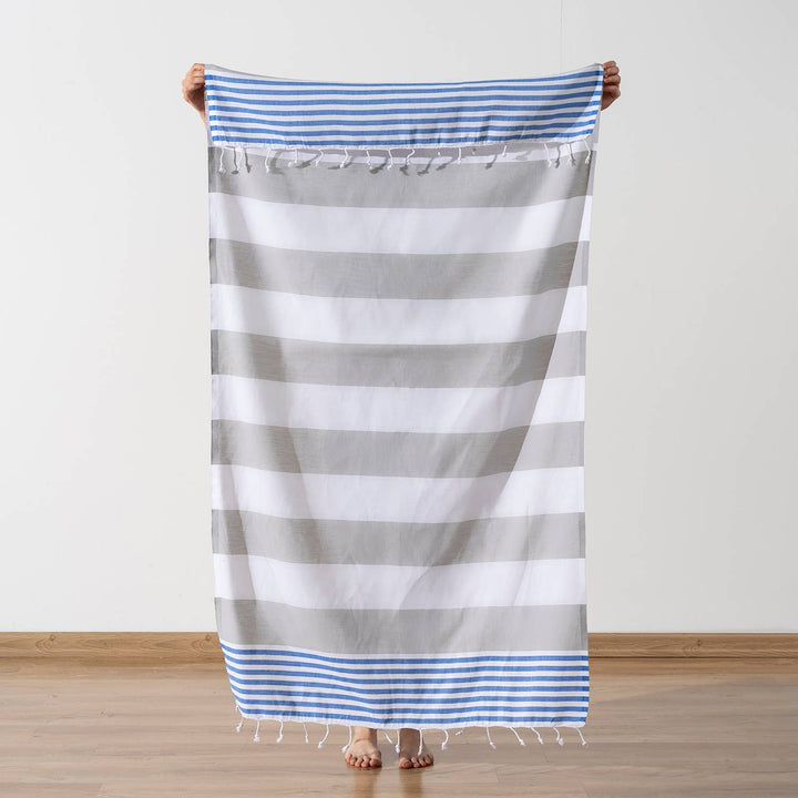Kikoya - Beach Towels Light Weight Corporate Gift Bachelorette Bridal: Navy/Red