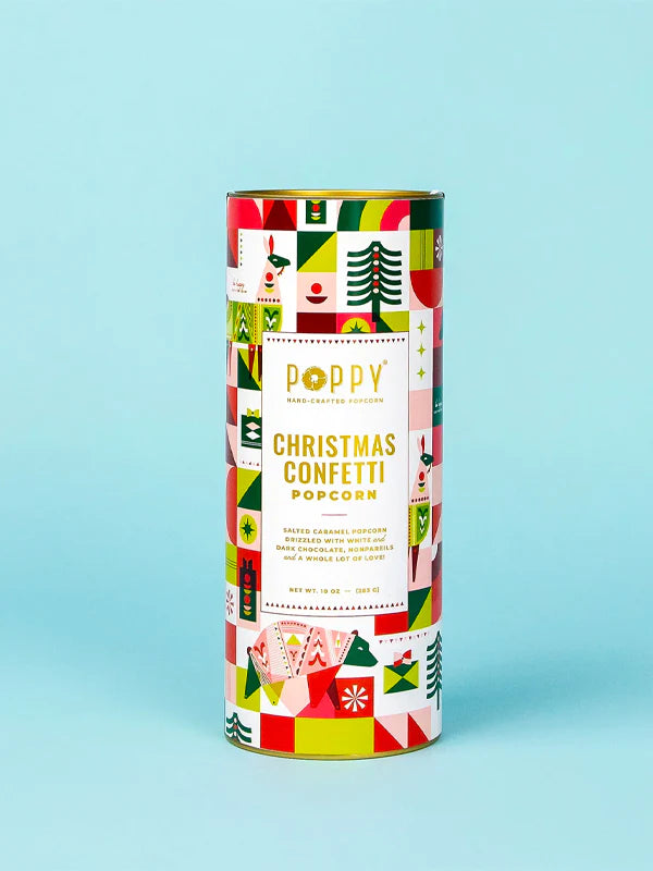 Poppy - Christmas Confetti Holiday Cylinder