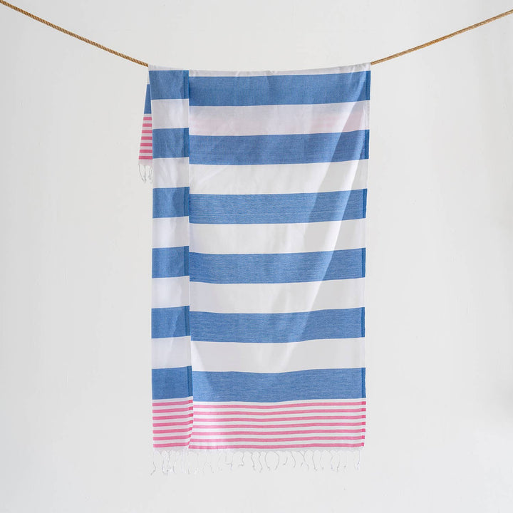 Kikoya - Beach Towels Light Weight Corporate Gift Bachelorette Bridal: Navy/Red