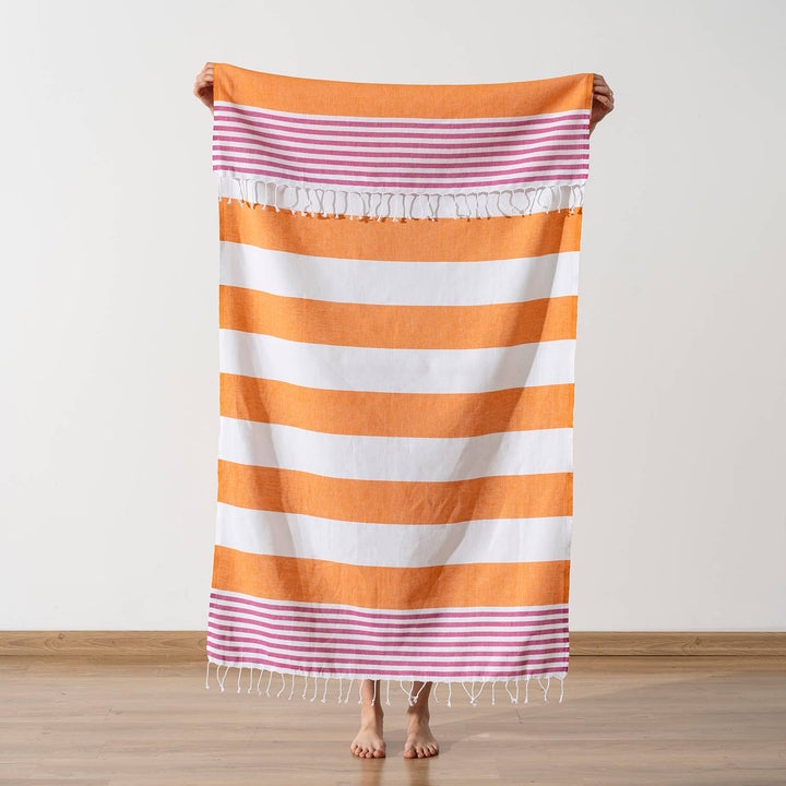 Kikoya - Beach Towels Light Weight Corporate Gift Bachelorette Bridal: Navy/Red