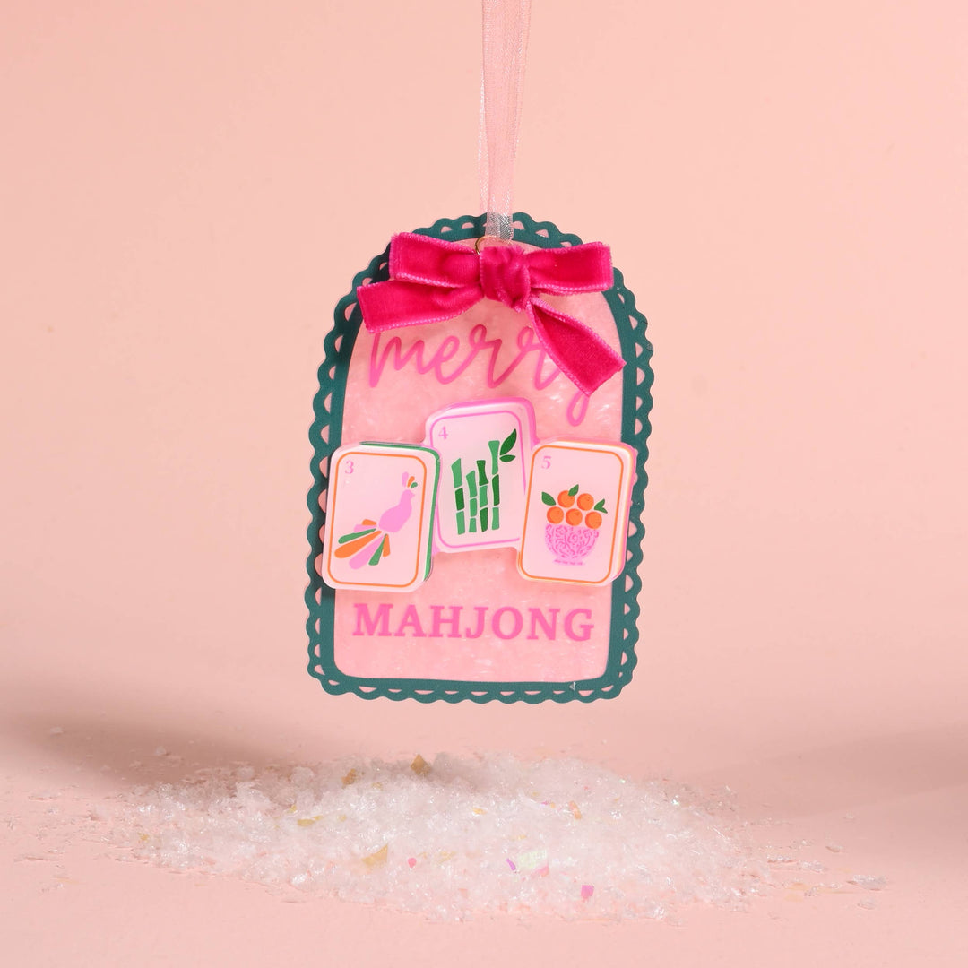 The Darling Effect - Acrylic Ornament-Merry Mahjong