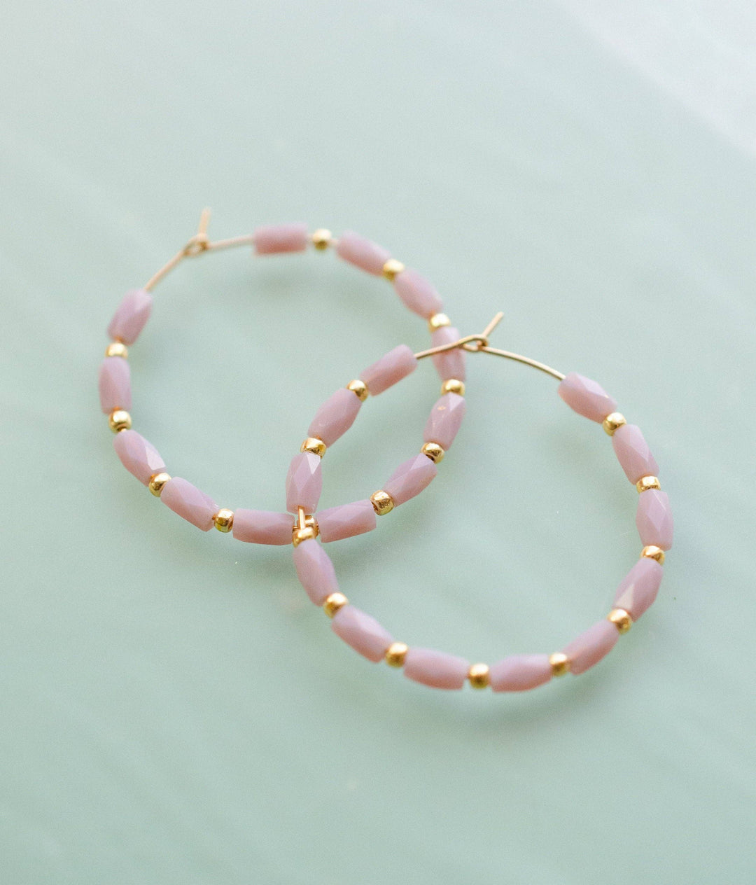 Mini Seed bead Hoop Earrings