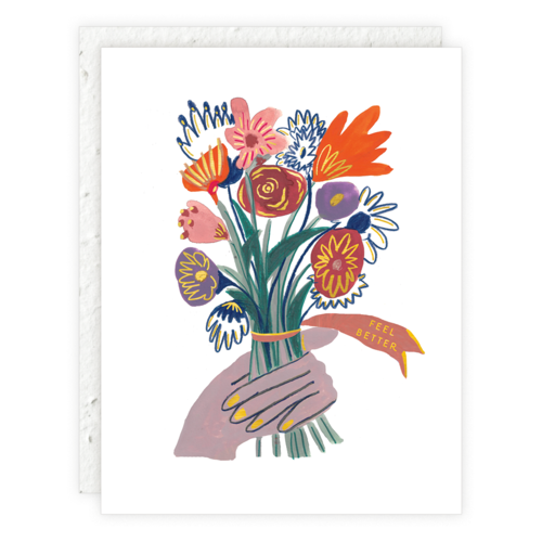 Feel Better Flowers Get Well Card