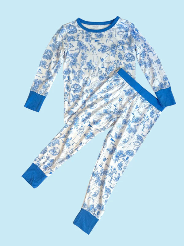 Football Toile Pajamas