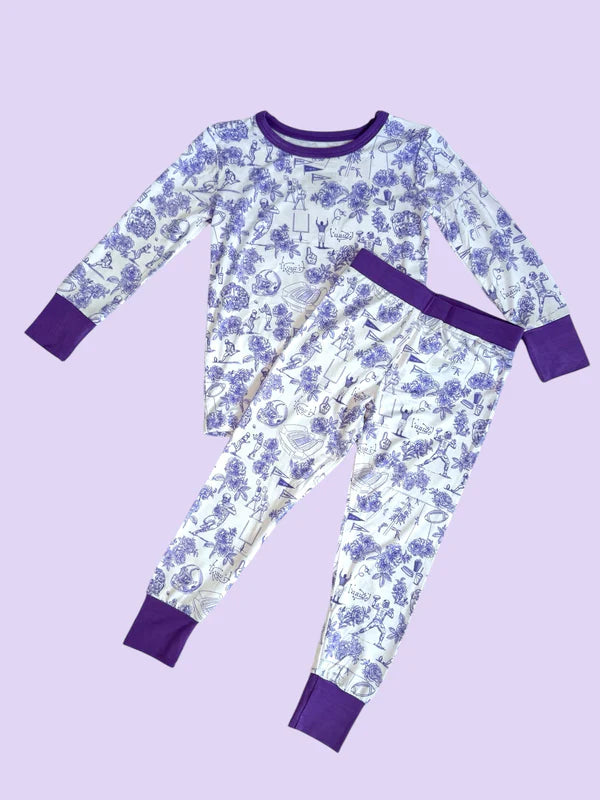 Football Toile Pajamas