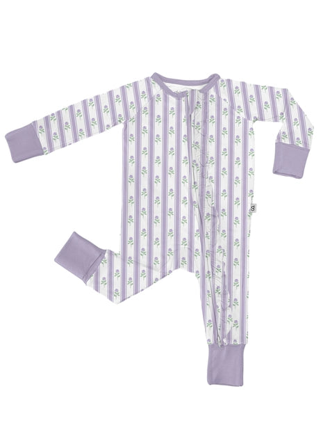 Zip Pajamas Lilac Ribbons