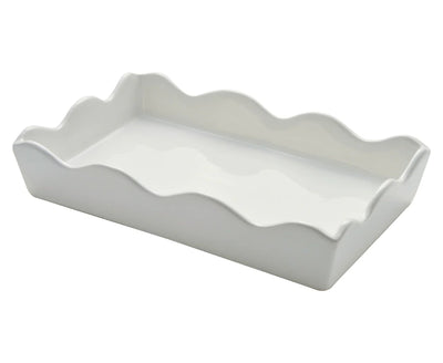Ceramic Wave Napkin Tray
