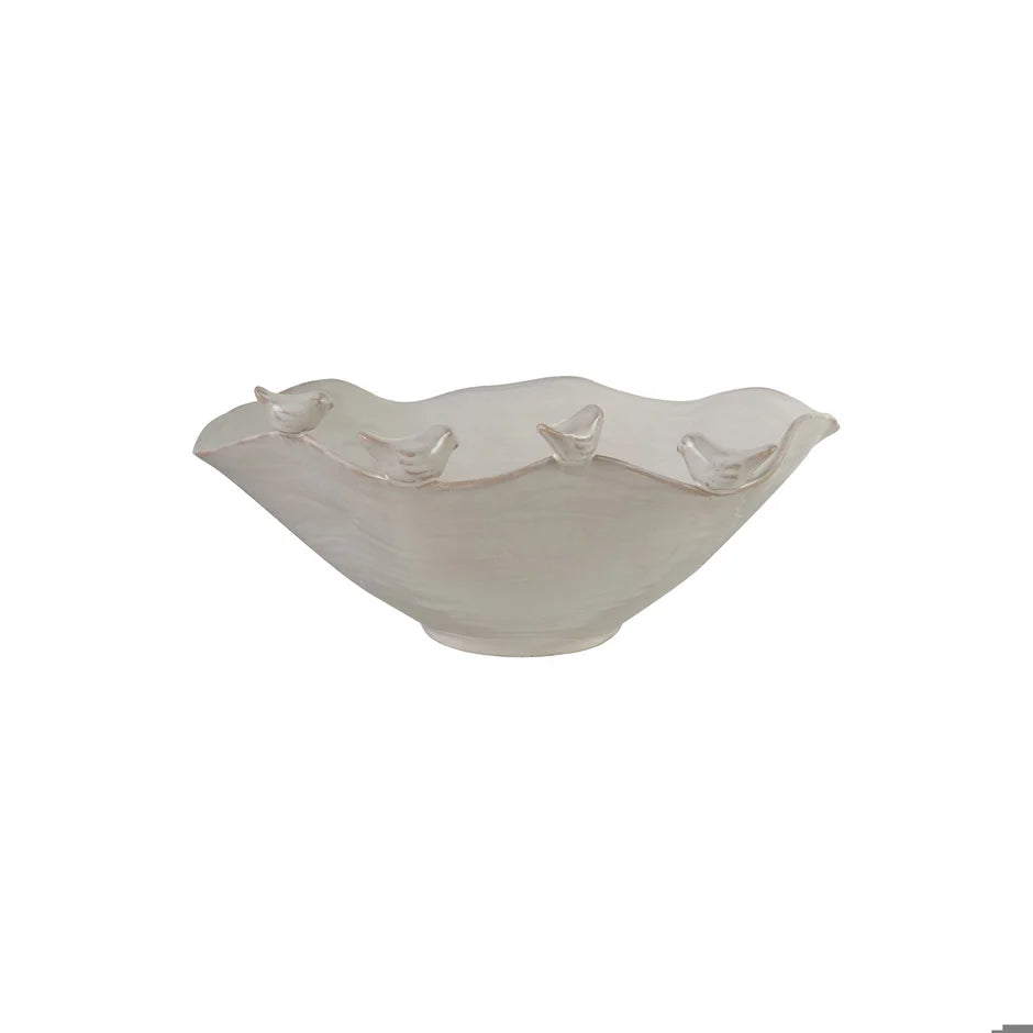 Stoneware Ruffled Bowl
