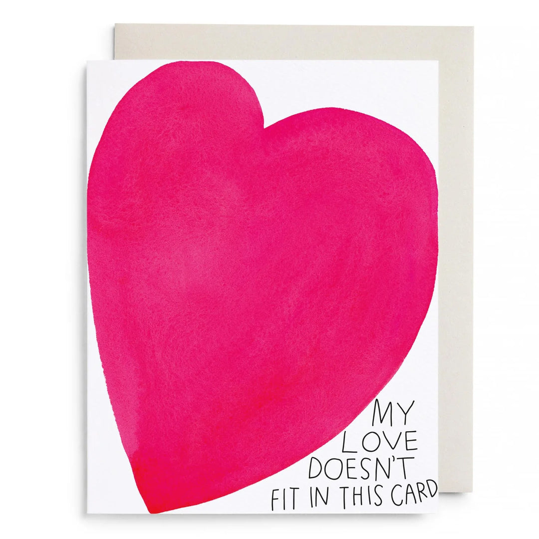 Squeezed Heart Greeting Card