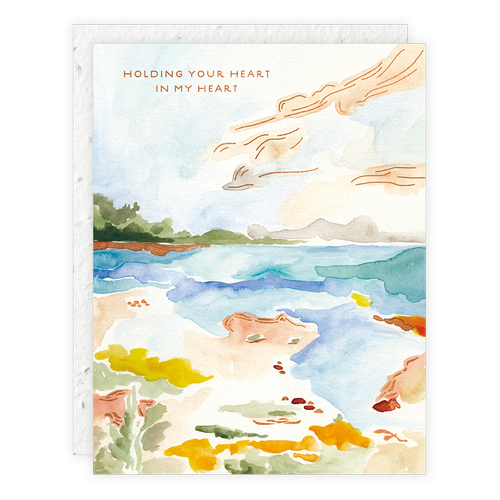 Holding Your Heart Sympathy Card