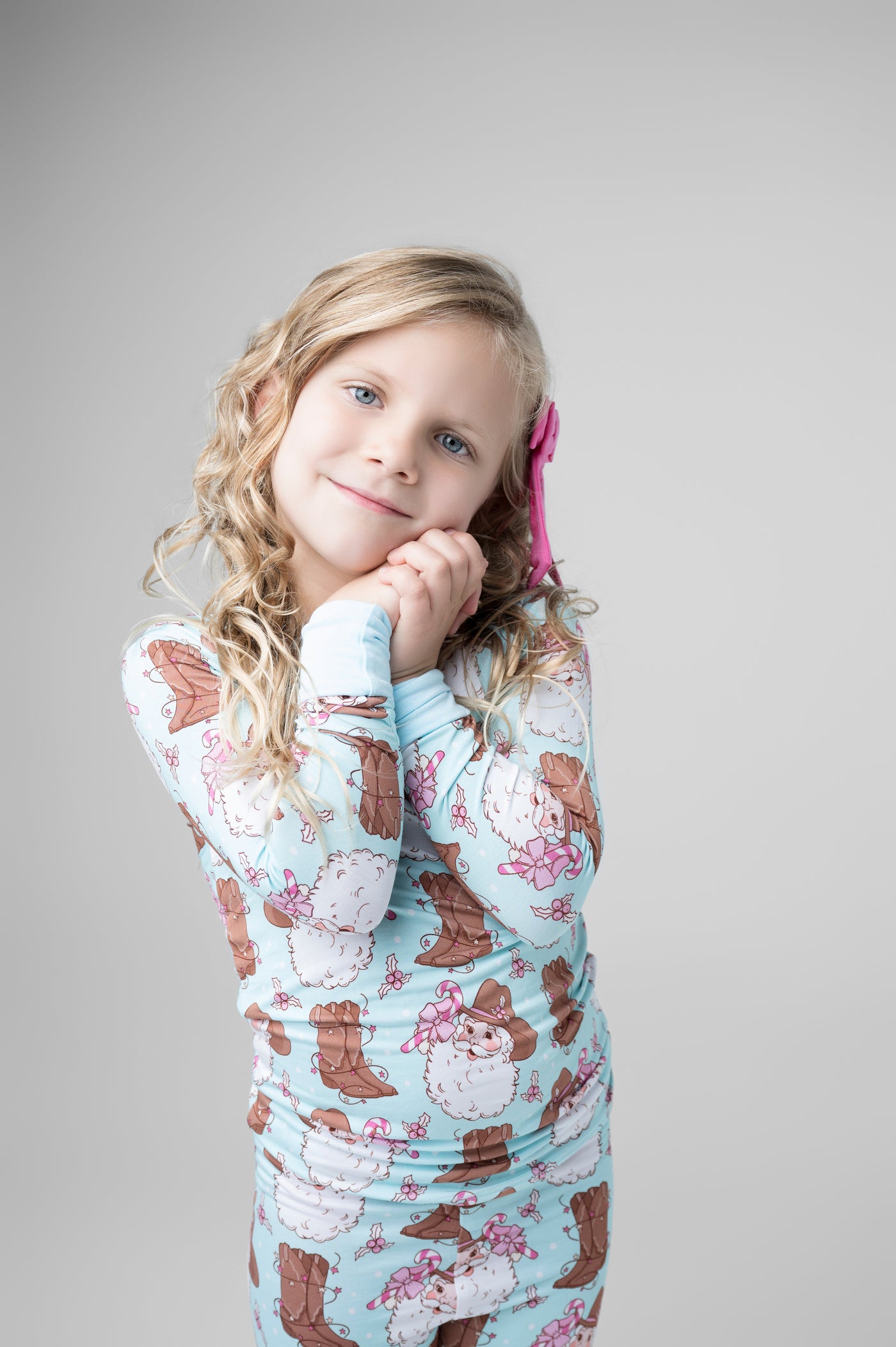 Blue Cowboy Santa Pajamas by SweetHart