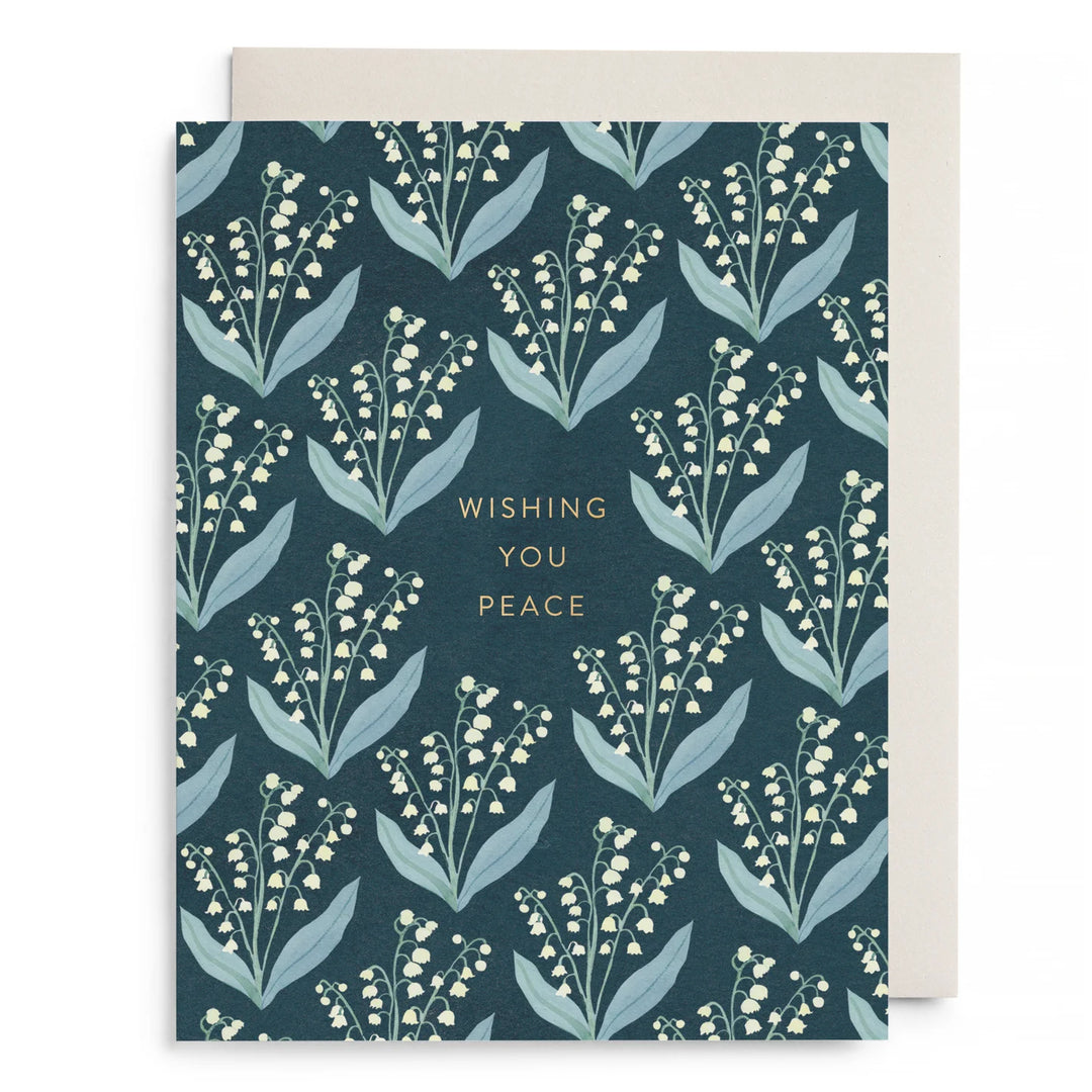 Lily of the Valley Sympathy Card