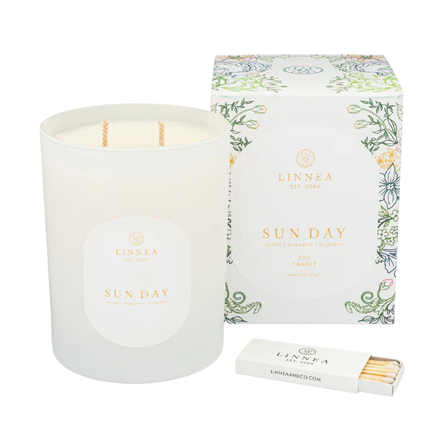 Sun Day Large Candle