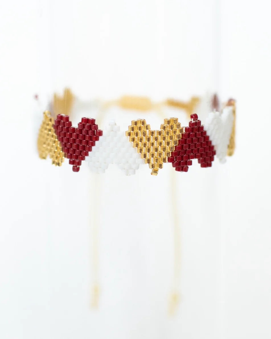 Beaded Heart Bracelets