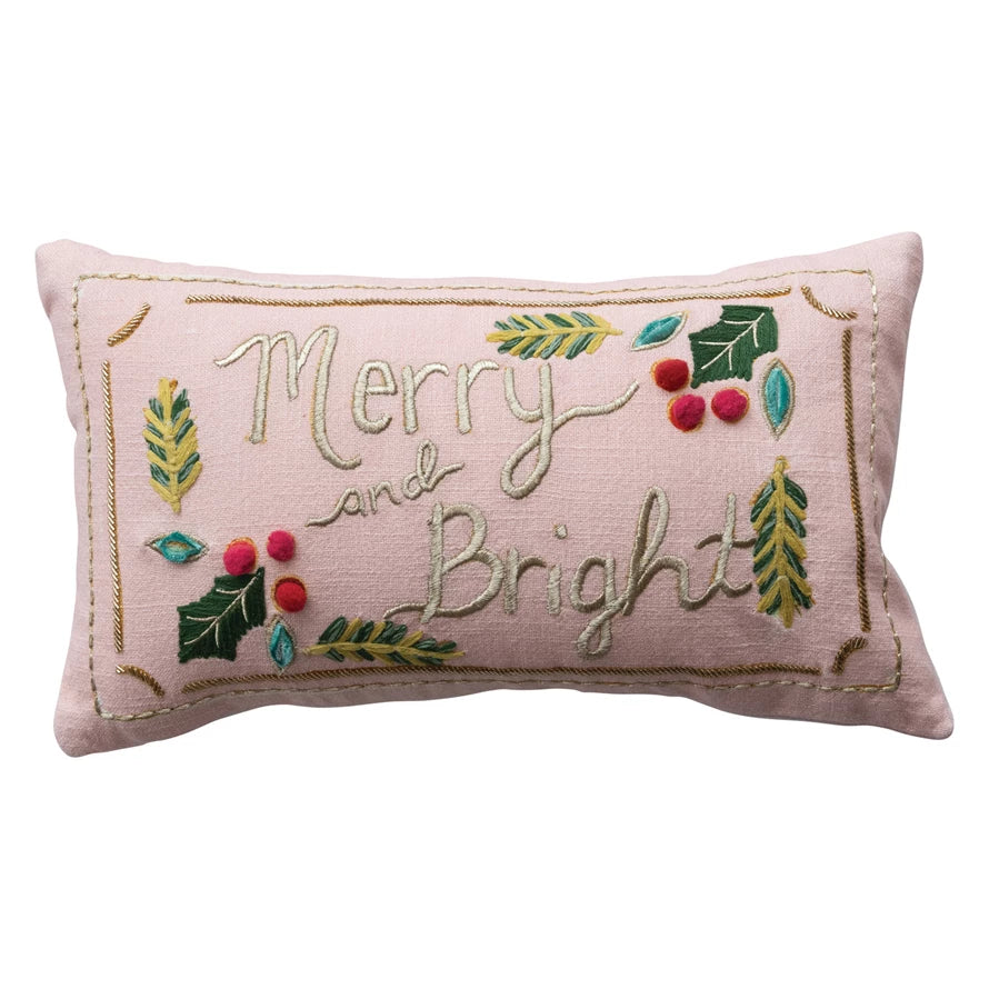 "Merry and Bright" Lumbar Pillow