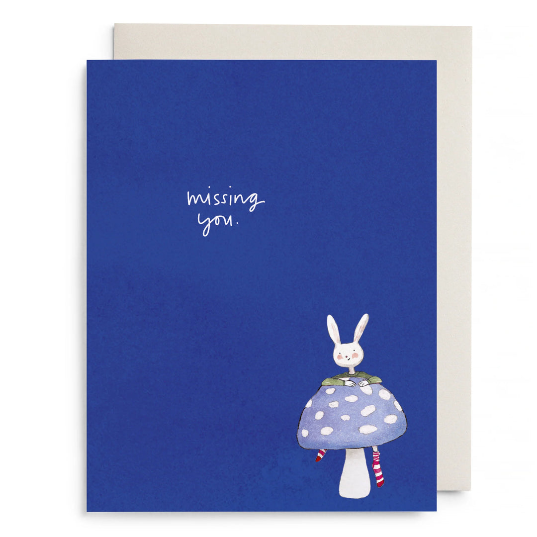 Missing You Mushroom Card