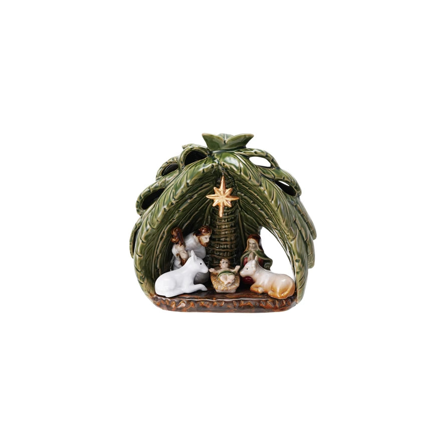 Stoneware Vintage Nativity