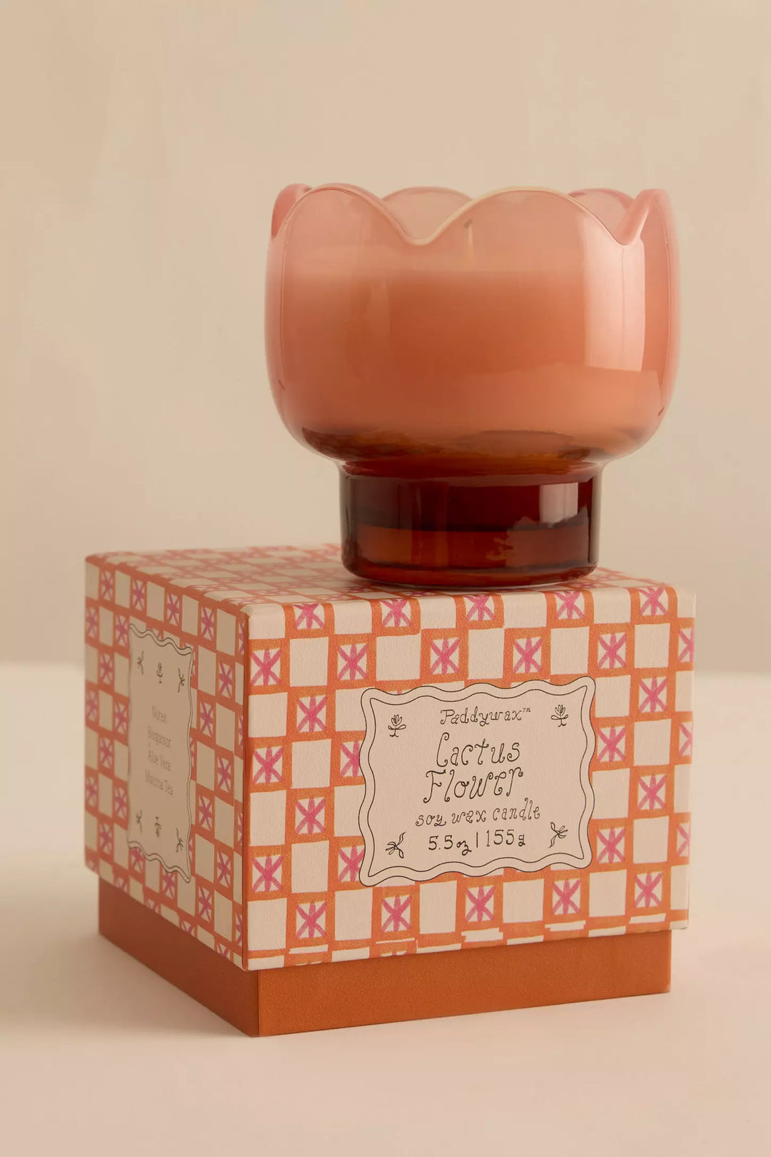Paddywax Tulip Glass Candle