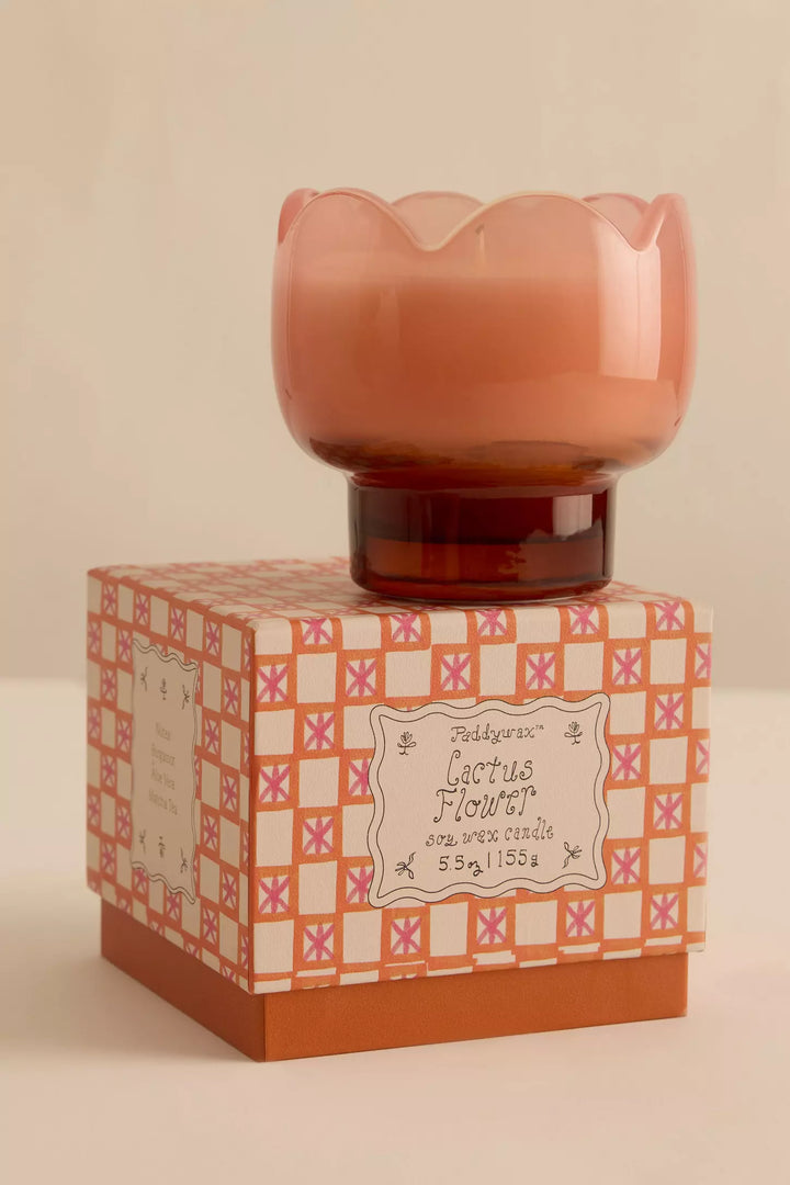 Paddywax Tulip Glass Candle