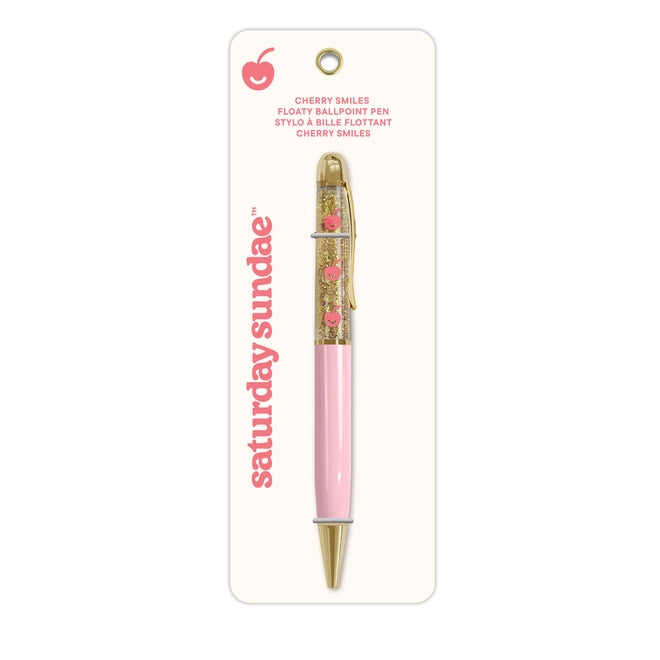 Cherry Smiles Floaty Ballpoint Pen