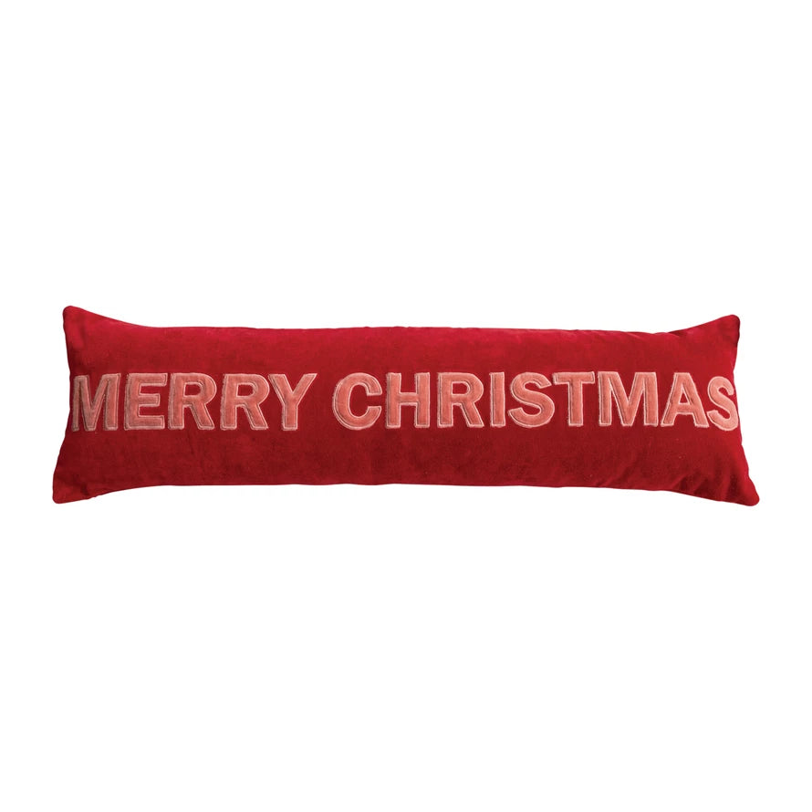 "Merry Christmas" Lumbar Pillow