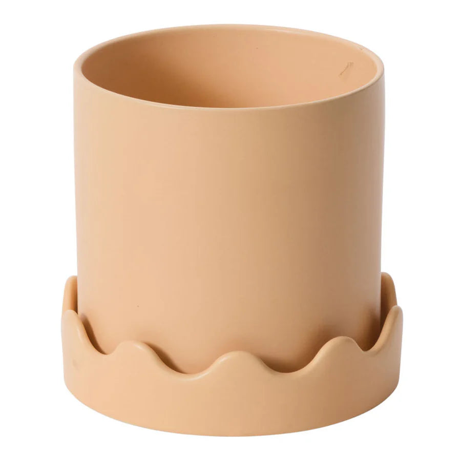 Pisarro Pot With Saucer Peach