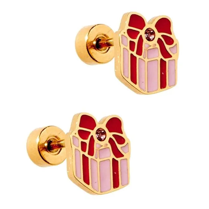 Present Screwback Stud Earrings by Linny Co.