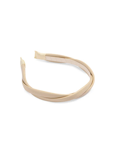 Faux Leather Twist Headband