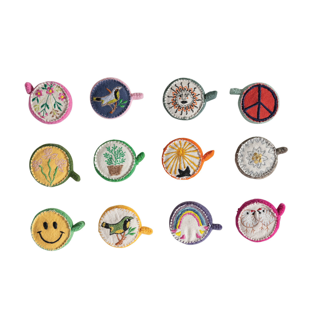 Felt Tape Measures (colors + patterns vary)