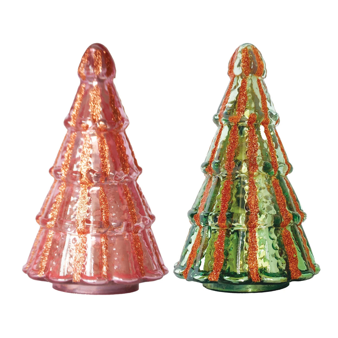 Embossed Mercury Glass Tree