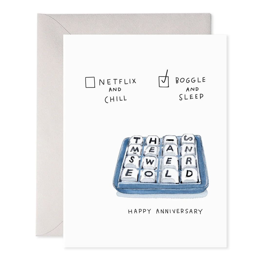 Boggle and Sleep Card