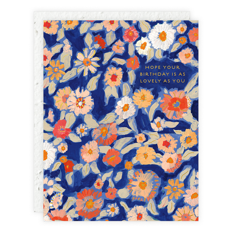 Wildflower Floral Birthday Card