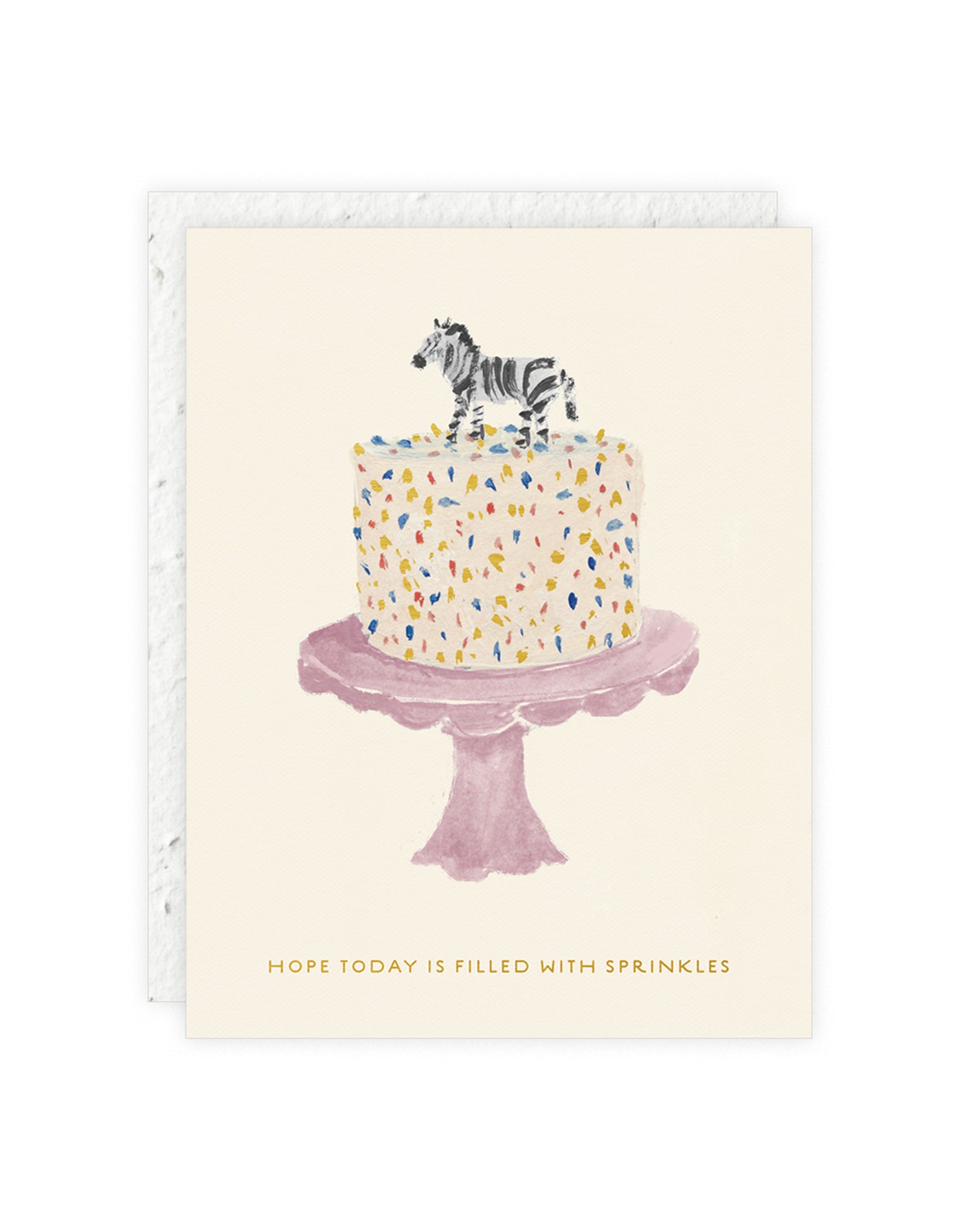 Zebra Cake Birthday Card