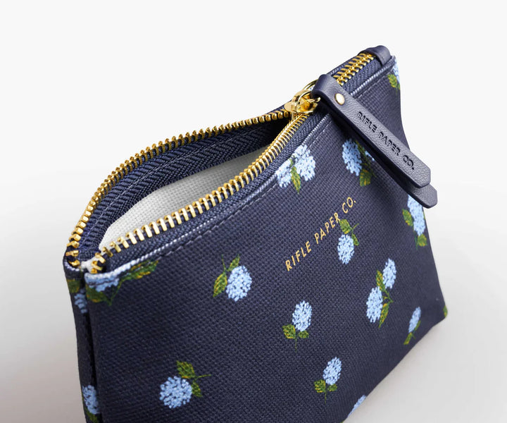 Hydrangea Zippered Pouch