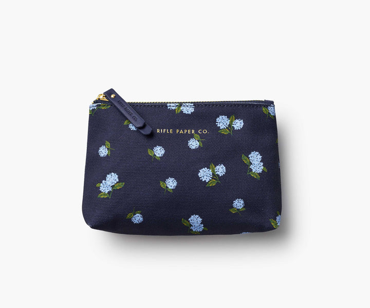 Hydrangea Zippered Pouch