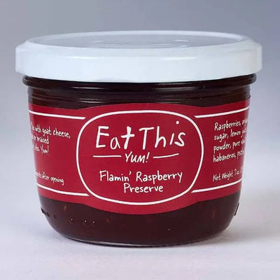 7oz Jar Marmalade - Flamin' Raspberry Preserve, Seedless Blackberry Rosemary Jam