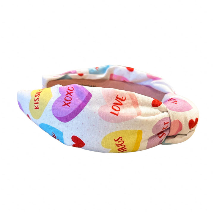 Valentine's Day Conversation Heart Knotted Headband